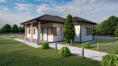 Eladó Ház 2755 Kocsér , 90 m2-es, nappali + 4 szobás, prémium családi ház 984 m2-es telken