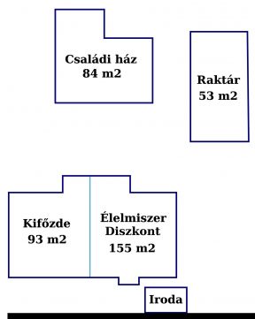 Eladó Üzlethelyiség 2360 Gyál Supermarket és kifőzde a központban