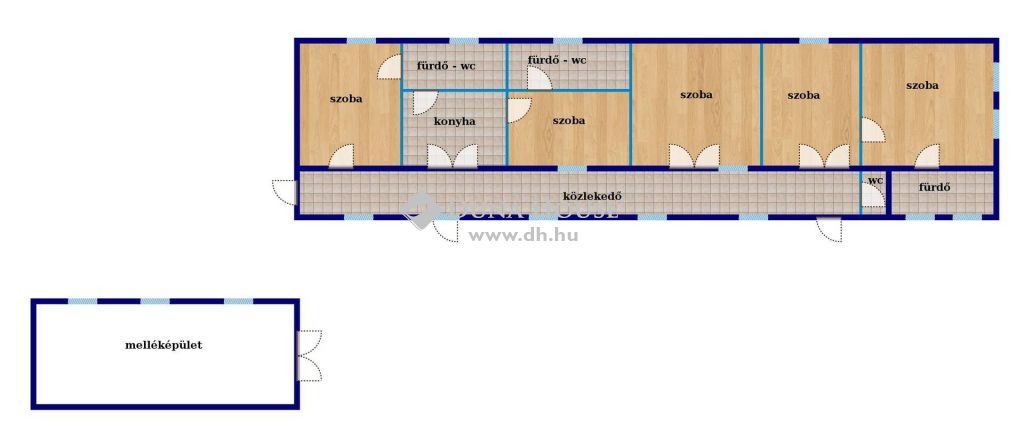 6344 Hajós , Belvárosban 400m2 épület, halastóval — 1/4