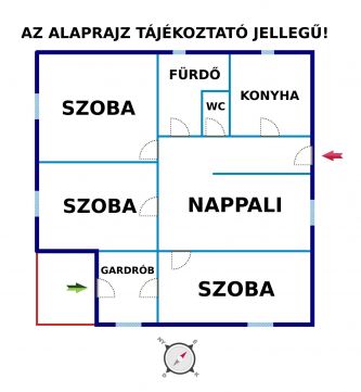 Eladó Ház 2740 Abony 3 SZOBA + NAPPALIS CSALÁDI HÁZ