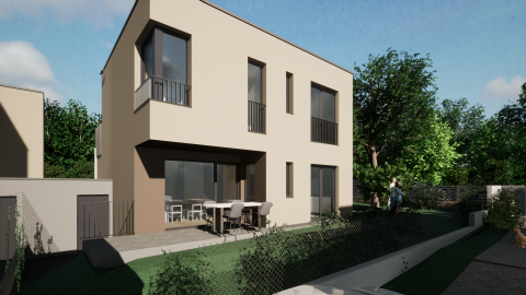 Eladó Ház 2051 Biatorbágy , Biatorbágy keresett részén panorámás ikerház  - J2