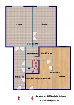 Eladó Lakás 1143 Budapest 14. kerület Cserei utcánál 98 nm-es, két lakássá alakítható lakás