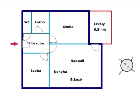 Eladó Lakás 4400 Nyíregyháza Kórház közelében.