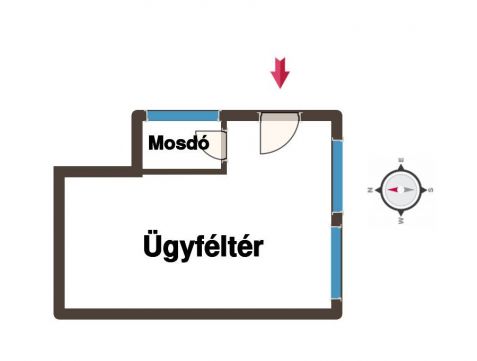 Kiadó Iroda 6100 Kiskunfélegyháza Felújított üzlethelyiség, vagy iroda alacsony rezsivel