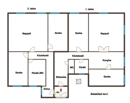Eladó Lakás 1066 Budapest 6. kerület Cirkós, 176m2-es, 7 szobás, több lakássá alakítható!