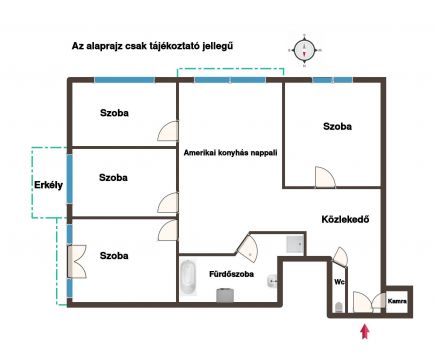 Eladó Lakás 1114 Budapest 11. kerület Allee közelében első emeleti 4 hálószobás lakás