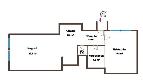 Eladó Lakás 1051 Budapest 5. kerület József nádor tér