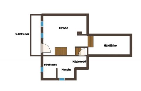 Eladó Ház 2800 Tatabánya A városhoz közeli hegyoldalban kis ház eladó.