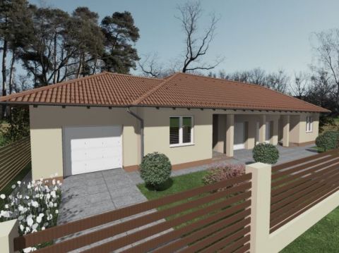 Eladó Ház 2340 Kiskunlacháza Újépítésű ikerház garázsal