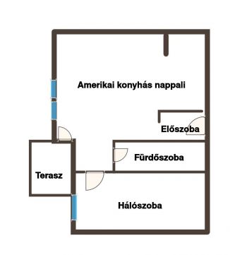 Eladó Lakás 1089 Budapest 8. kerület 2 szobás újszerű ház, tetőterasszal