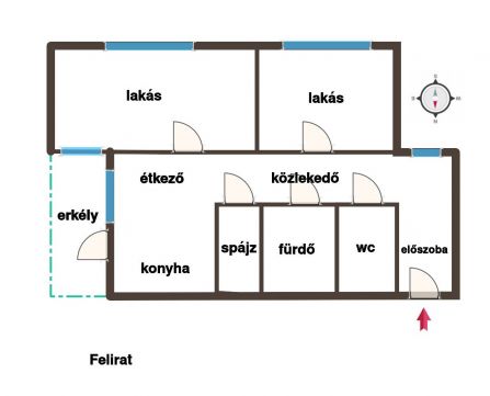 Eladó Lakás 6000 Kecskemét 61 m2-es szigetelt lakás tárolóval, beállóval.