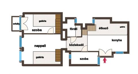 Eladó Lakás 1076 Budapest 7. kerület Színva utcában, emeleti, utcai, erkélyes lakás !