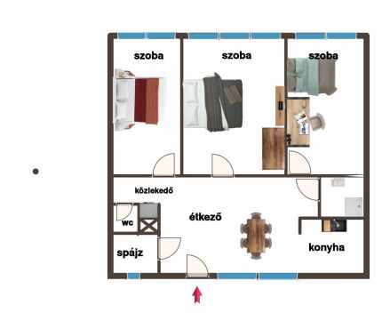 Eladó Lakás 6000 Kecskemét Gyönyörű, full felújított belvárosi lakás eladó!