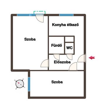 Kiadó Lakás 9400 Sopron Jereván lakótelepen kiadó 2 szobás 49m2es 3-ik emeleti lakás