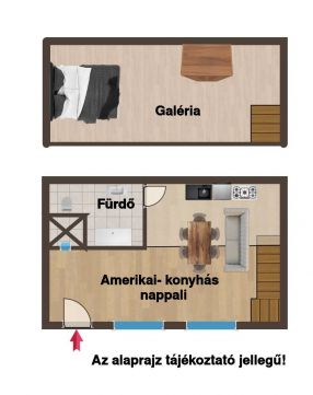 Eladó Lakás 1092 Budapest 9. kerület Boráros térnél felújított, berendezett galáriás lakás