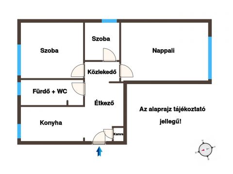 Eladó Lakás 1184 Budapest 18. kerület Nappali + 2 hálós lakás a Lakatos-lakótelep legjobb részén