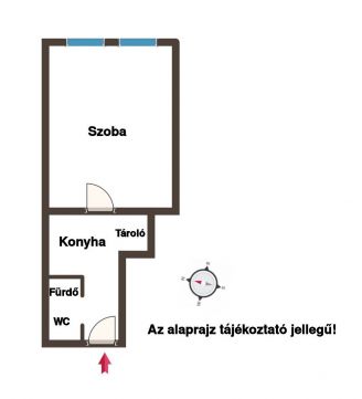 Eladó Lakás 1078 Budapest 7. kerület Eladó egyszobás + külön konyhás lakás Ligetvárosban