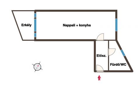 Eladó Lakás 6000 Kecskemét 1-2-3 szobás újépítésű lakások, belvárosi liftes társasházban