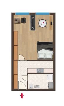 Eladó Lakás 1118 Budapest 11. kerület 3 éve felújított garzonlakás, kiváló infrastruktúrával!