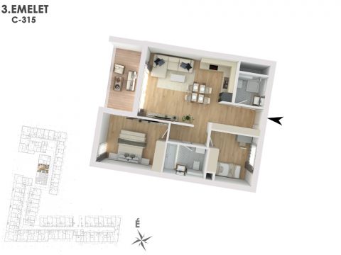 Eladó Lakás 1138 Budapest 13. kerület Lakópark a Duna partján: Otthonod a vízparti életstílus közepén!