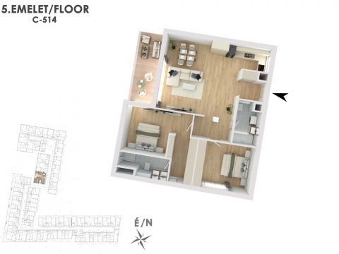 Eladó Lakás 1138 Budapest 13. kerület Lakópark a Duna partján: Otthonod a vízparti életstílus közepén!