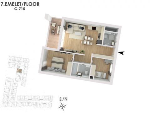 Eladó Lakás 1138 Budapest 13. kerület Lakópark a Duna partján: Otthonod a vízparti életstílus közepén!