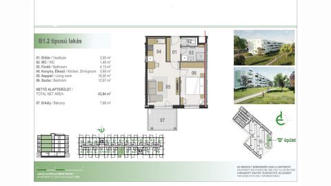 Eladó Lakás 4030 Debrecen , MODERN, FIATALOS ÚJ LAKÁSOK