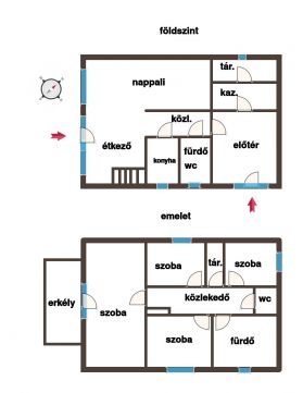 Eladó Ház 6200 Kiskőrös Eladó Kiskőrösön a Széchenyi utcában egy 205 nm családiház!