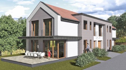 Eladó Ház 7635 Pécs , Donátusi részén, ÚJ ÉPÍTÉSŰ PANORÁMÁS ikerház 