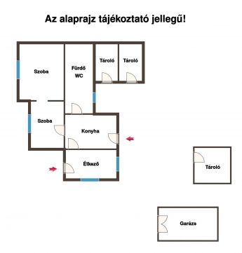 Eladó Ház 2760 Nagykáta A Gyógyfürdő közelében csendes utcában két szobás ház eladó!