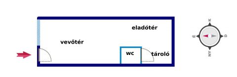 Kiadó Üzlethelyiség 3200 Gyöngyös , Buszmegálló közelében