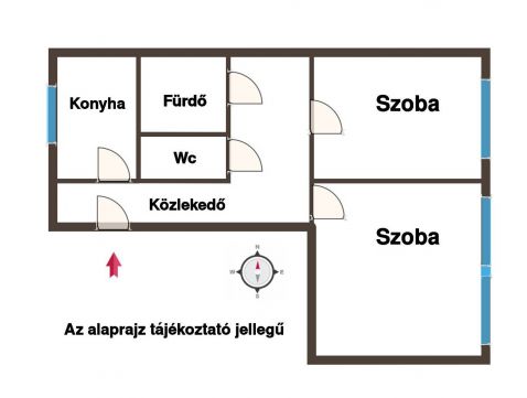 Eladó Lakás 1102 Budapest 10. kerület 2 külön nyíló szobás, felújított lakás eladó liftes házban!