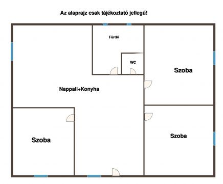 Eladó Ház 2713 Csemő Csemő homok utcában 3 szobás ház