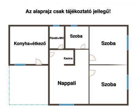 Eladó Ház 5055 Jászladány Jászladány központ közelében 90 nm-es 3 szobás ház