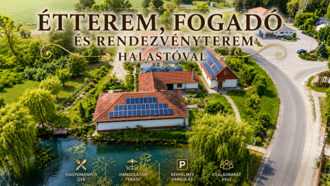 Eladó Vendéglátás 6086 Szalkszentmárton Bejáratott étterem–panzió–fogadó,