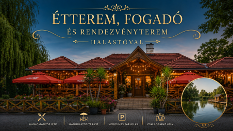 Kiadó Vendéglátás 6086 Szalkszentmárton Kiadó  Bejáratott étterem–panzió–fogadó