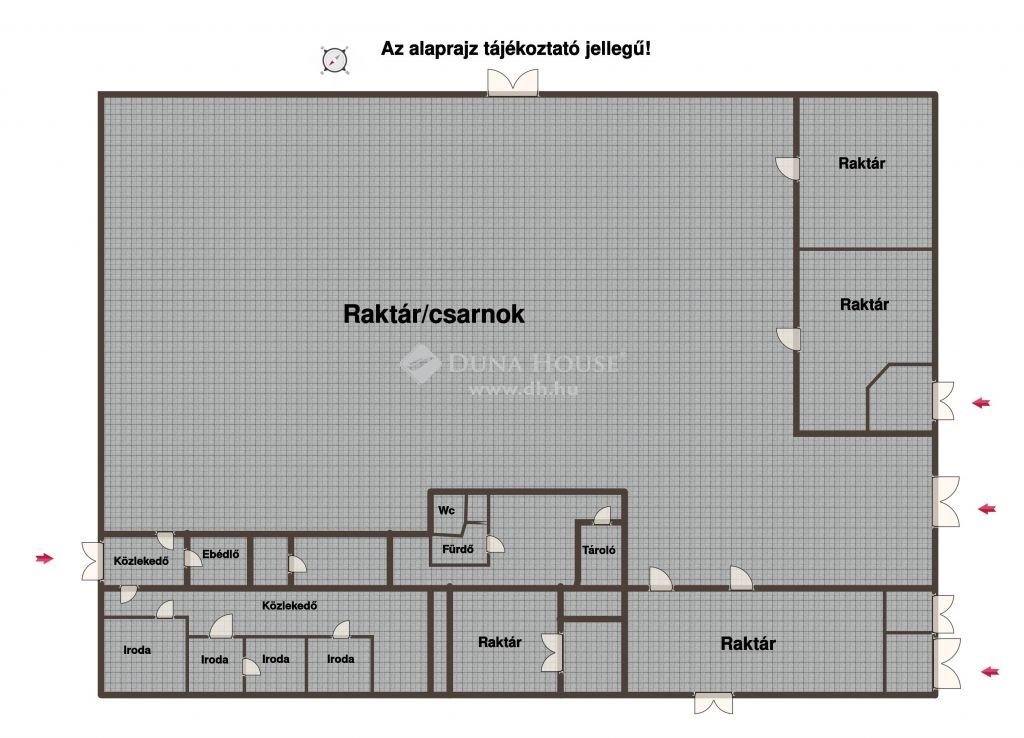 2600 Vác , Sokoldalúan hasznosítható ipari raktár irodákkal — 1/20