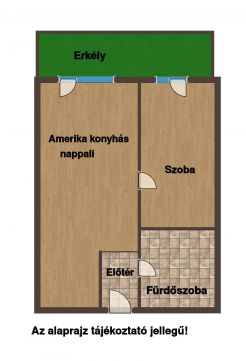 Eladó Lakás 1134 Budapest 13. kerület Lőportáldűlőn újszerű bútorozott másfél szobás emeleti lakás