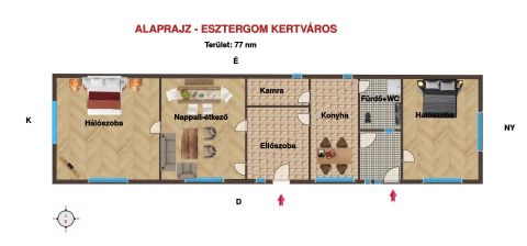 Eladó Ház 2509 Esztergom Esztergom-Kertvárosban, a Palatinus-Tófürdő közelében eladó!