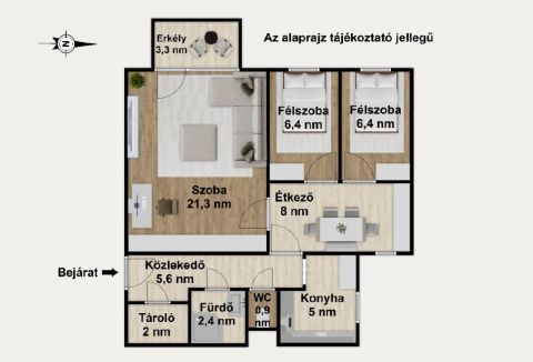 Eladó Lakás 1089 Budapest 8. kerület 1089 Budapest 8, Nemzeti Közszolgálati Egyetem