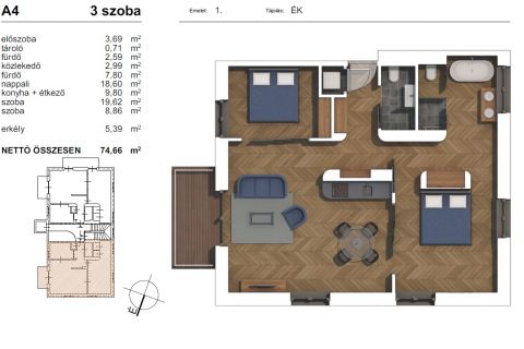 Eladó Lakás 1141 Budapest 14. kerület 5 lakásos prémium társasház 