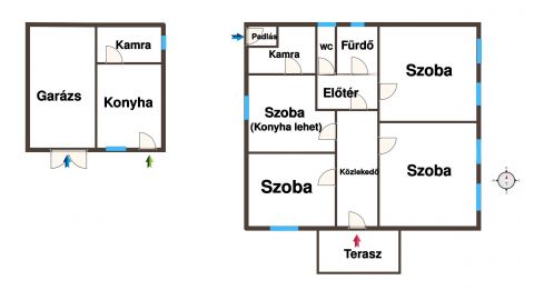 Eladó Ház 6115 Kunszállás Jó szerkezetű, 4 szobás Kádár-kocka Kunszállás központjában