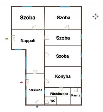 Eladó Ház 6120 Kiskunmajsa Eladó nagy családi ház Kiskunmajsán a Fő utcához közel